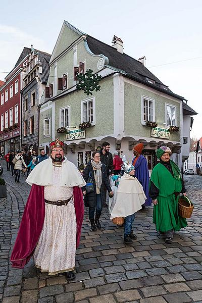 Three Kings, 6.1.2018, Advent and Christmas in Český Krumlov