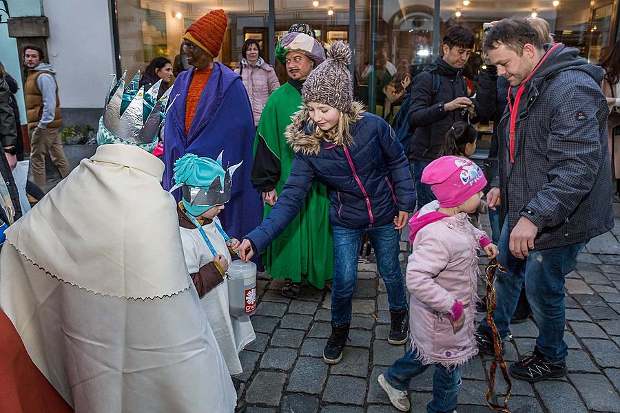 Tři králové, 6.1.2018, Advent a Vánoce v Českém Krumlově