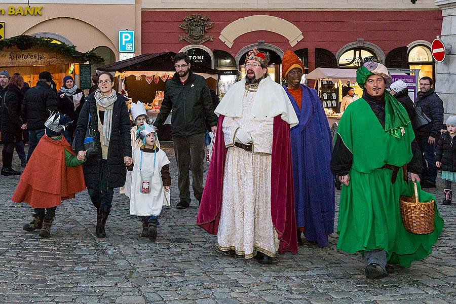 Tři králové, 6.1.2018, Advent a Vánoce v Českém Krumlově