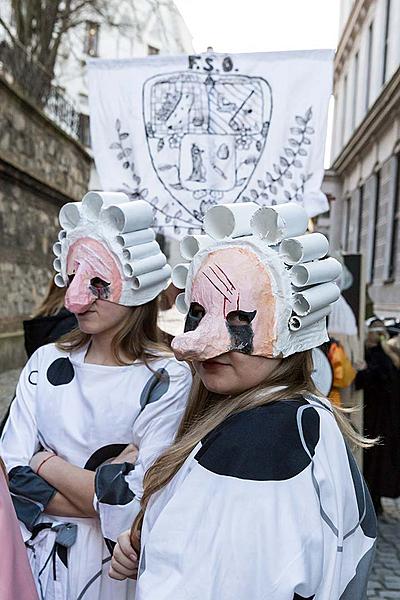 Carnival parade in Český Krumlov, 13th February 2018