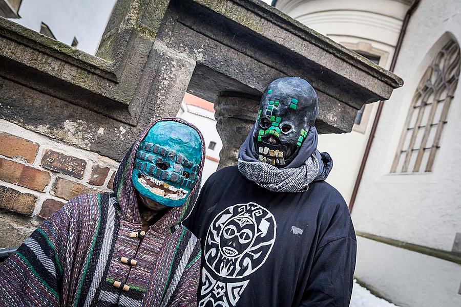 Carnival parade in Český Krumlov, 13th February 2018