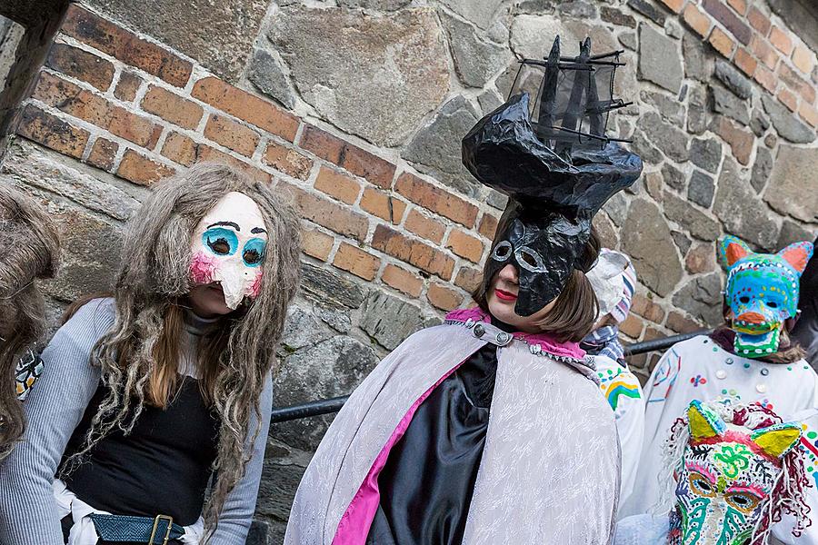 Carnival parade in Český Krumlov, 13th February 2018