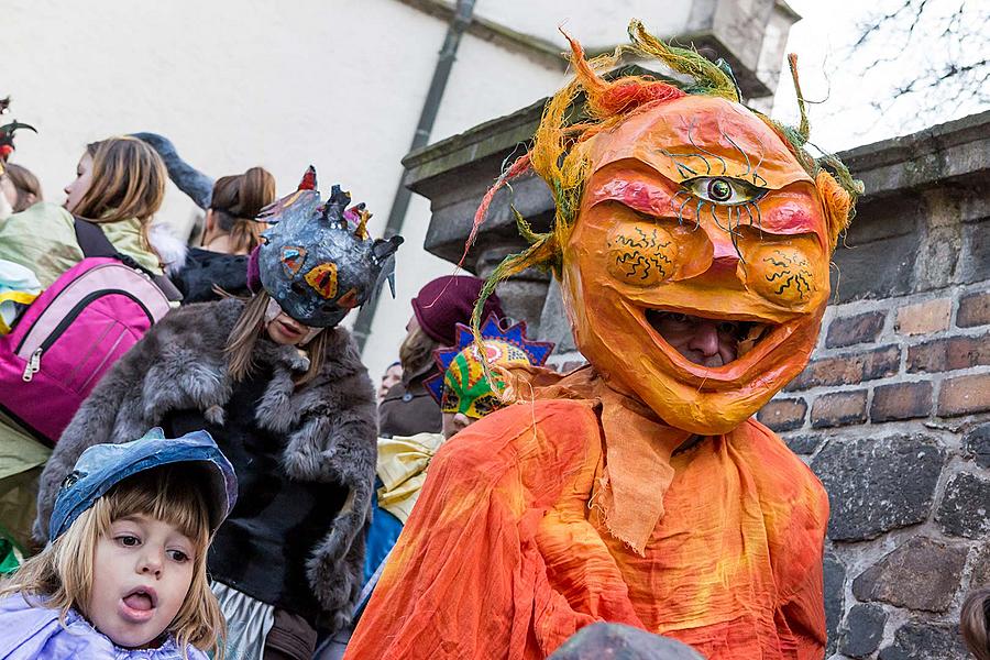 Carnival parade in Český Krumlov, 13th February 2018