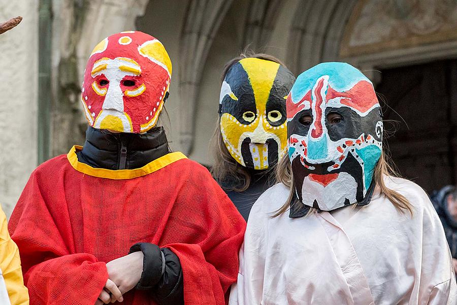 Carnival parade in Český Krumlov, 13th February 2018