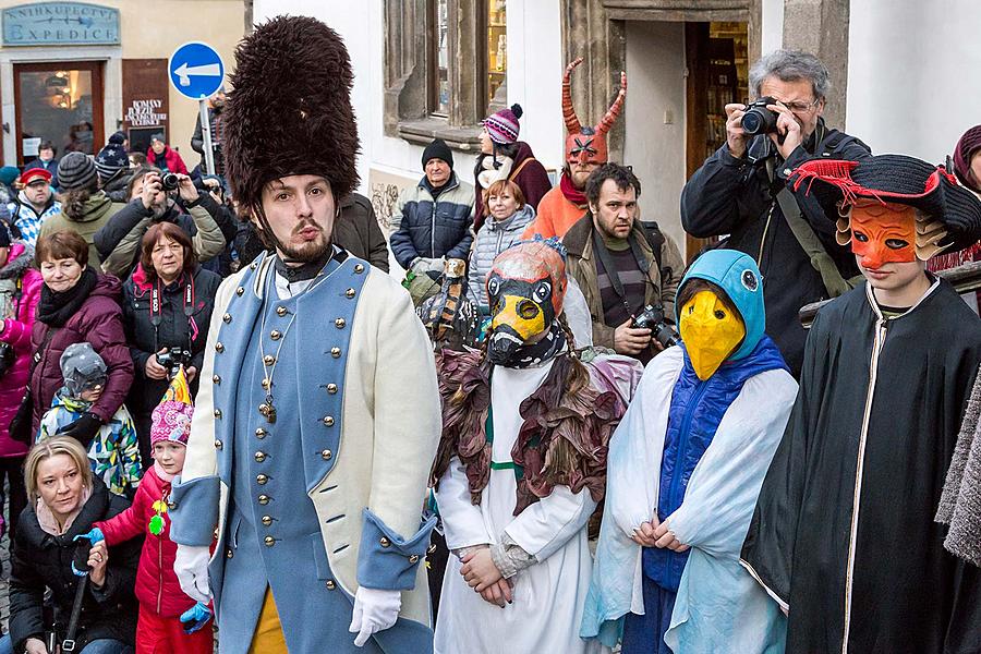 Carnival parade in Český Krumlov, 13th February 2018