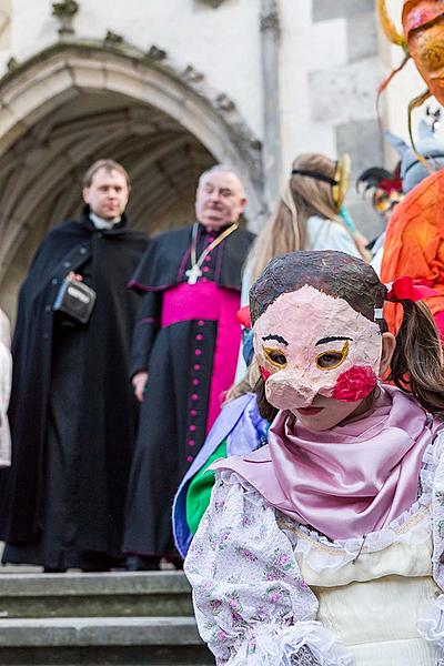 Masopustní průvod v Českém Krumlově, 13. února 2018