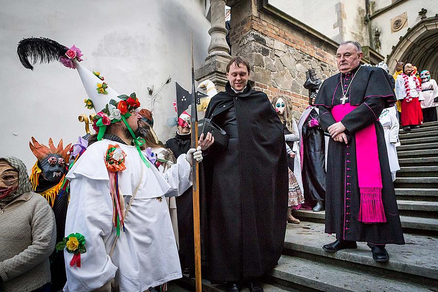 Masopustní průvod v Českém Krumlově, 13. února 2018