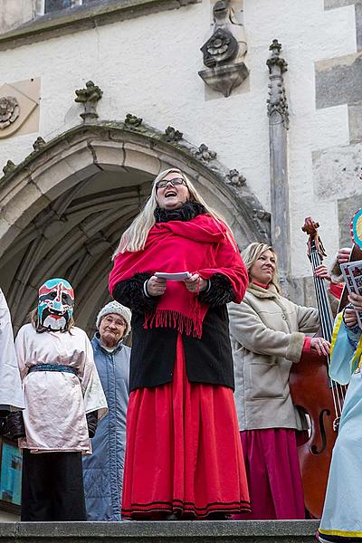 Carnival parade in Český Krumlov, 13th February 2018