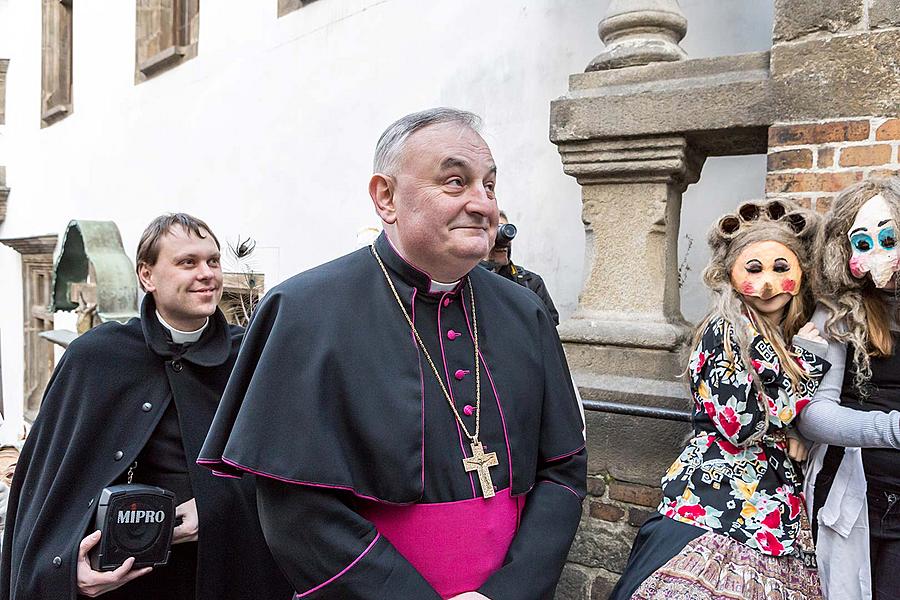 Masopustní průvod v Českém Krumlově, 13. února 2018