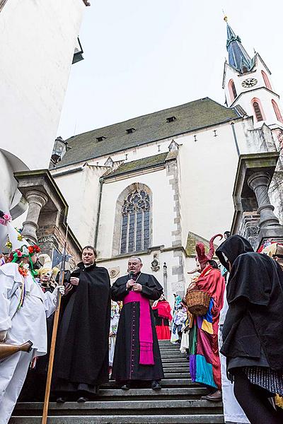 Masopustní průvod v Českém Krumlově, 13. února 2018