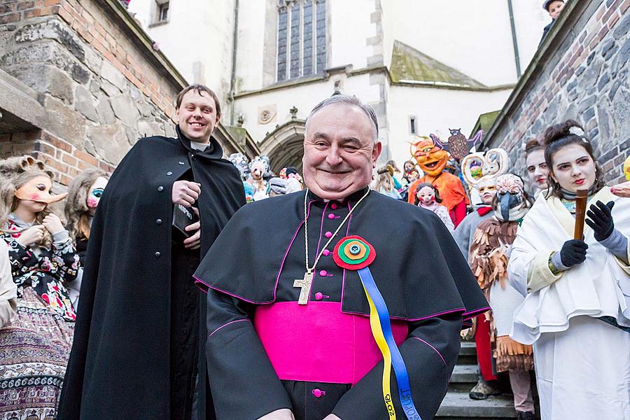 Masopustní průvod v Českém Krumlově, 13. února 2018