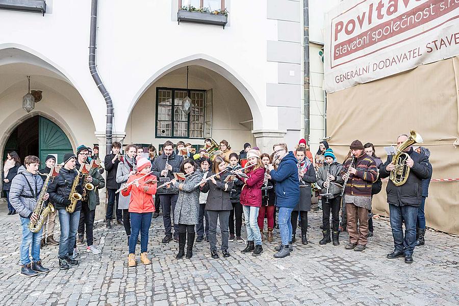 Masopustní průvod v Českém Krumlově, 13. února 2018