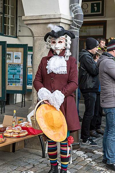 Carnival parade in Český Krumlov, 13th February 2018