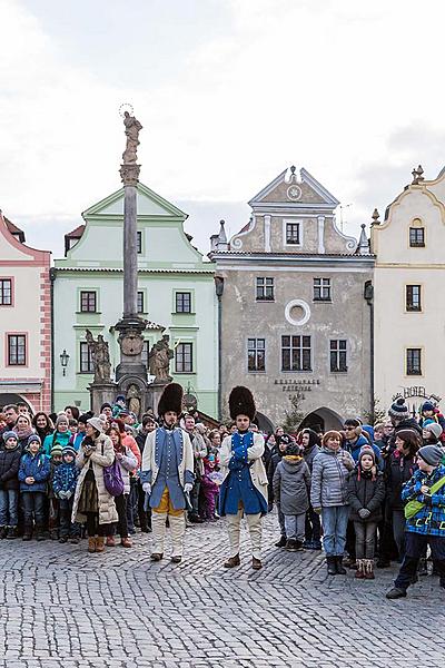 Masopustní průvod v Českém Krumlově, 13. února 2018