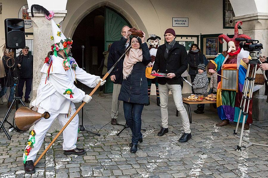 Masopustní průvod v Českém Krumlově, 13. února 2018