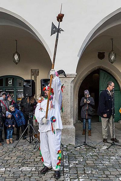 Masopustní průvod v Českém Krumlově, 13. února 2018