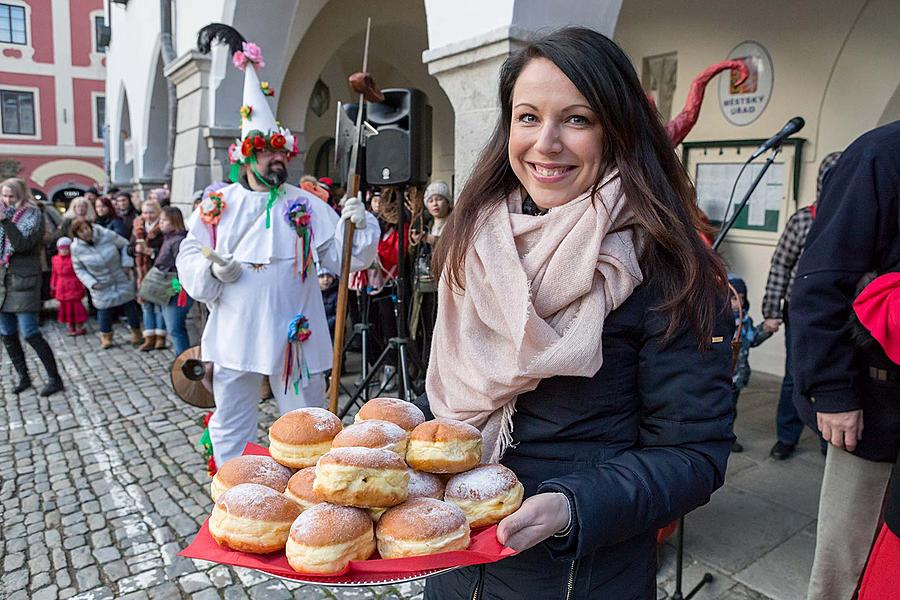 Masopustní průvod v Českém Krumlově, 13. února 2018