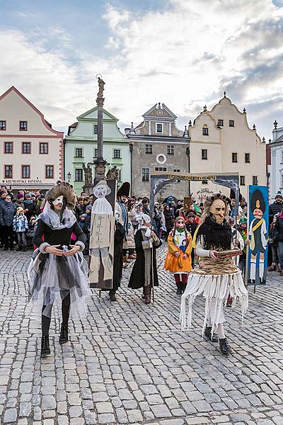 Masopustní průvod v Českém Krumlově, 13. února 2018