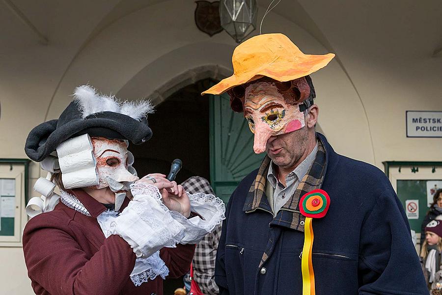 Carnival parade in Český Krumlov, 13th February 2018