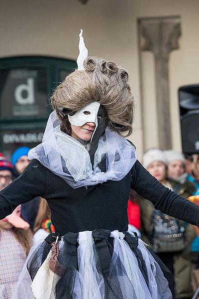 Carnival parade in Český Krumlov, 13th February 2018