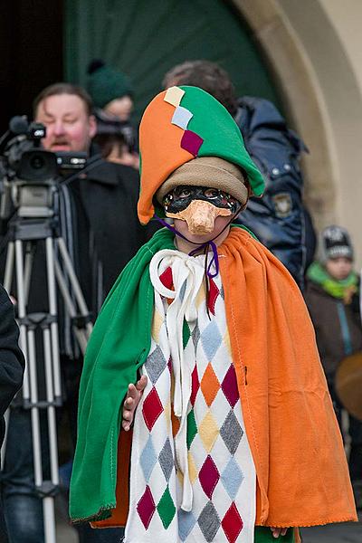 Carnival parade in Český Krumlov, 13th February 2018