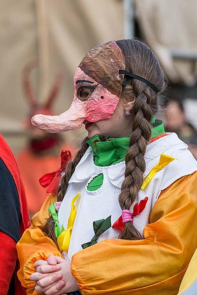 Carnival parade in Český Krumlov, 13th February 2018