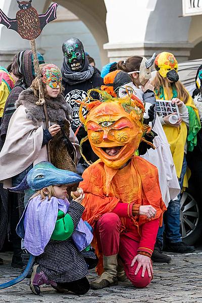 Carnival parade in Český Krumlov, 13th February 2018