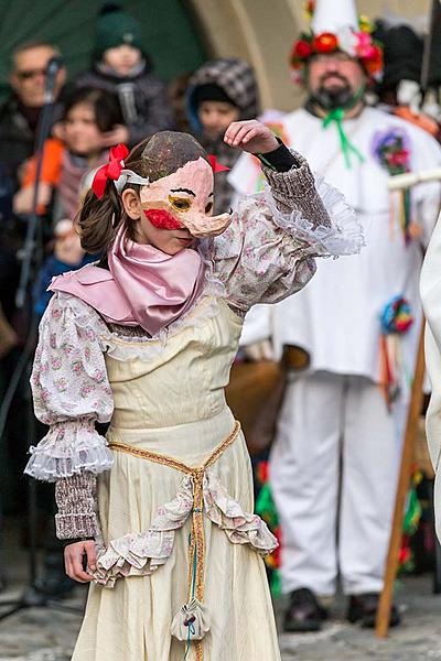 Masopustní průvod v Českém Krumlově, 13. února 2018