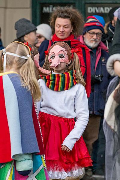 Carnival parade in Český Krumlov, 13th February 2018