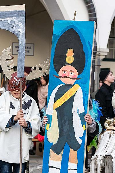 Carnival parade in Český Krumlov, 13th February 2018