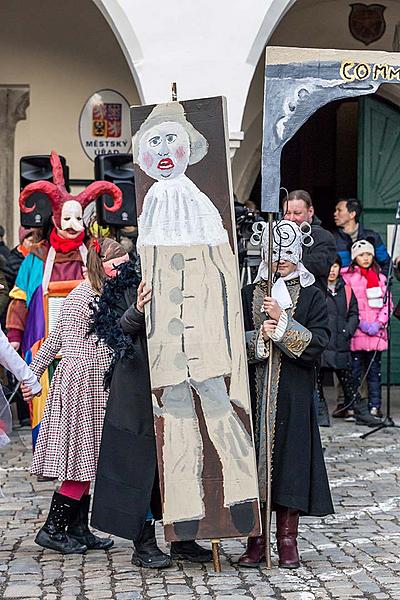 Carnival parade in Český Krumlov, 13th February 2018