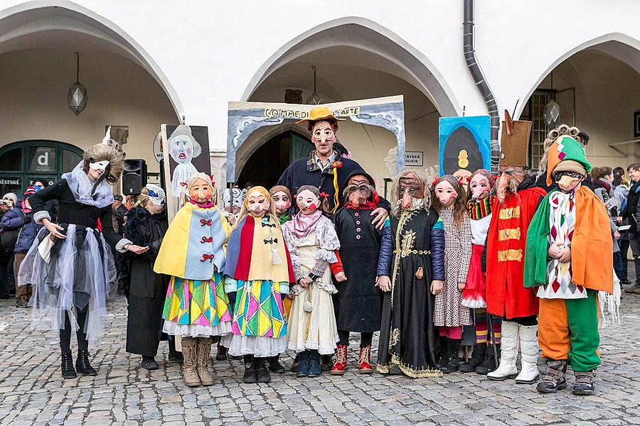 Carnival parade in Český Krumlov, 13th February 2018