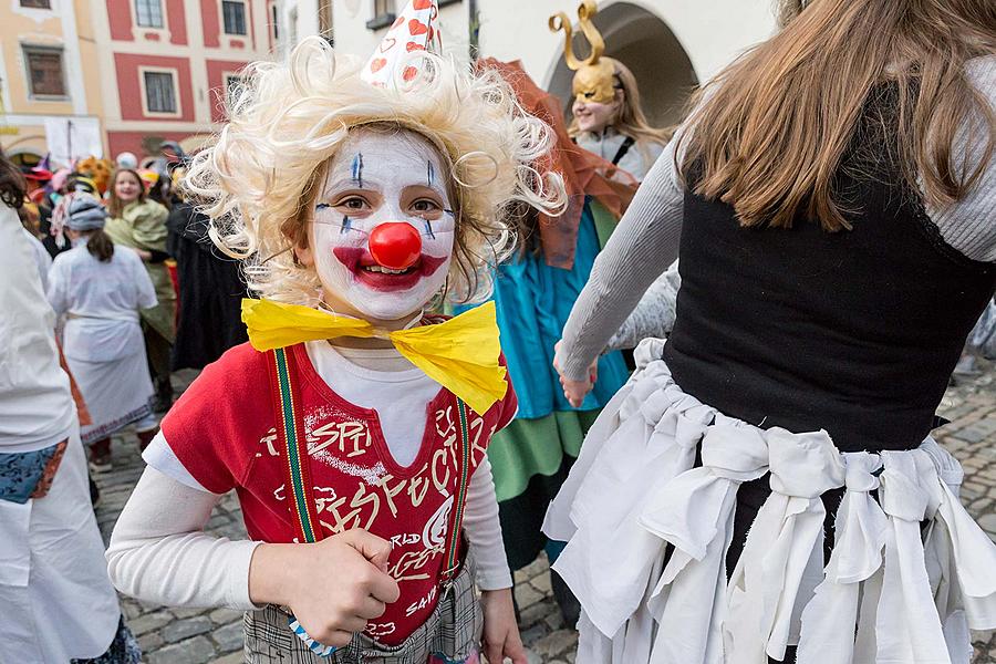 Masopustní průvod v Českém Krumlově, 13. února 2018