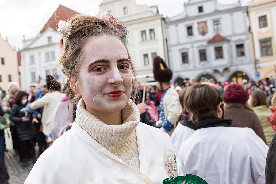 Masopustní průvod v Českém Krumlově, 13. února 2018