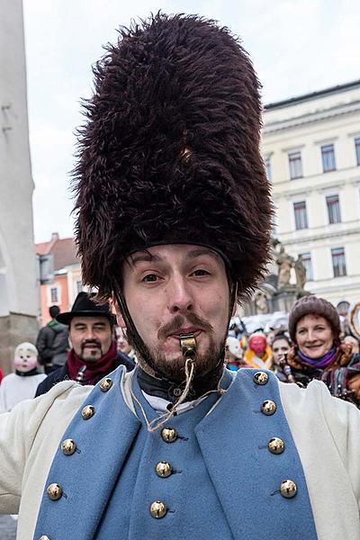 Masopustní průvod v Českém Krumlově, 13. února 2018