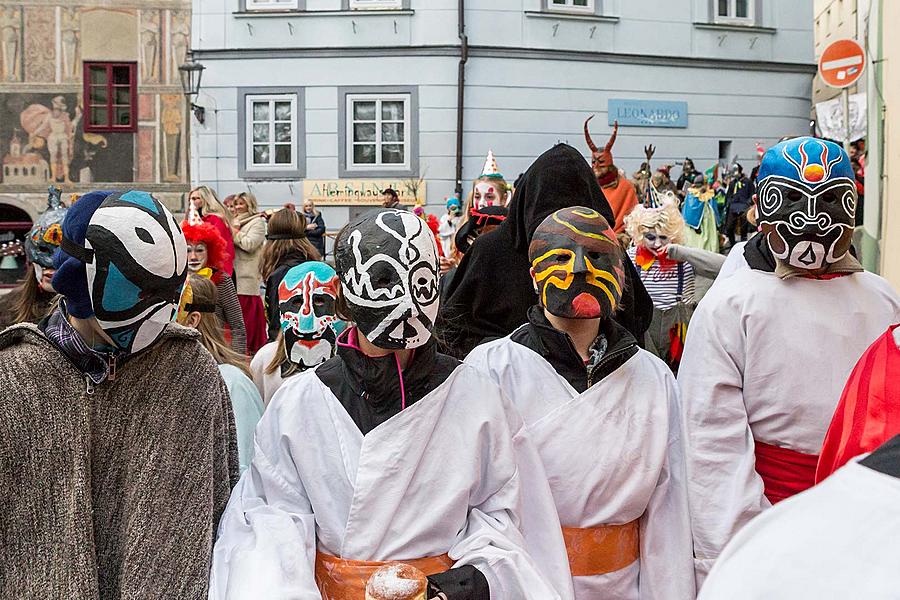 Carnival parade in Český Krumlov, 13th February 2018