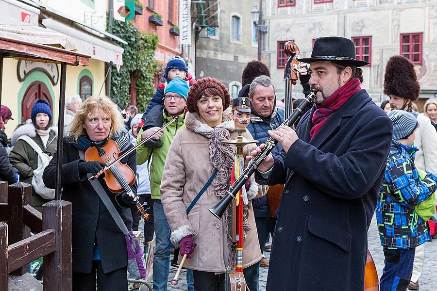 Carnival parade in Český Krumlov, 13th February 2018