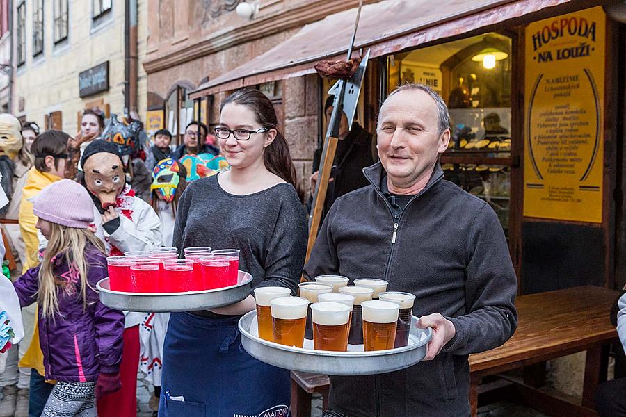 Carnival parade in Český Krumlov, 13th February 2018