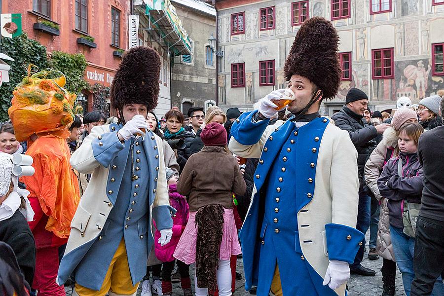 Carnival parade in Český Krumlov, 13th February 2018