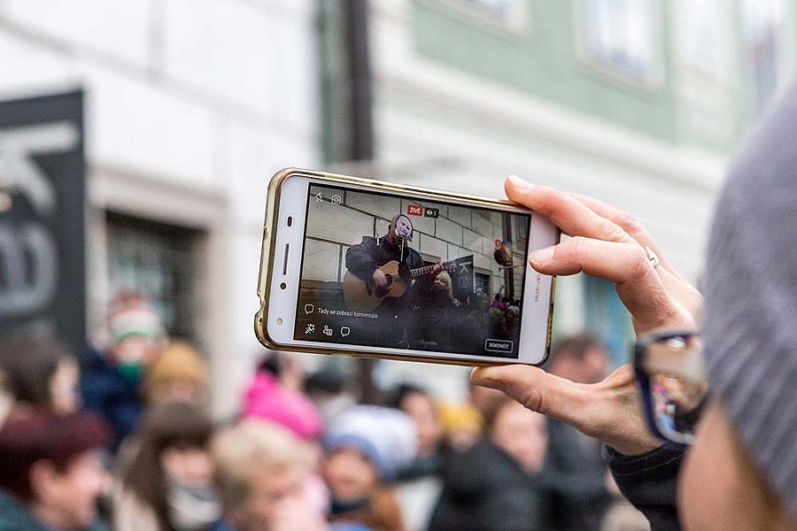 Masopustní průvod v Českém Krumlově, 13. února 2018