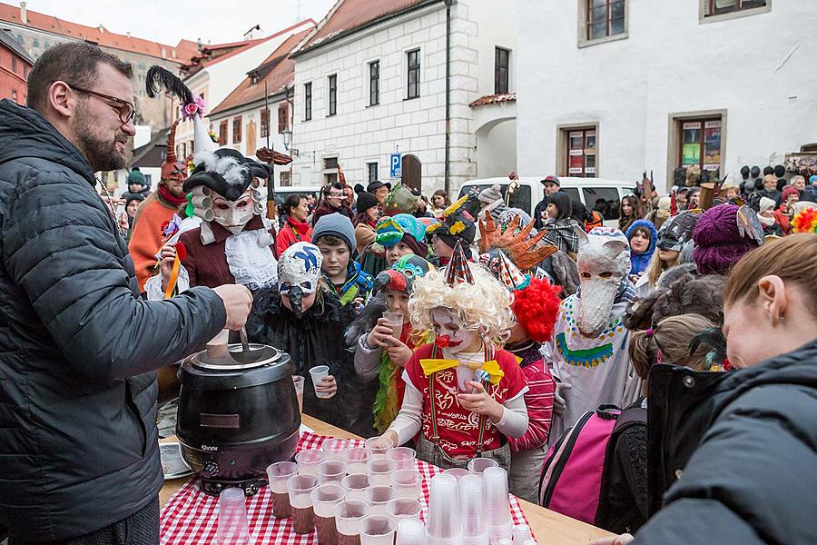 Carnival parade in Český Krumlov, 13th February 2018