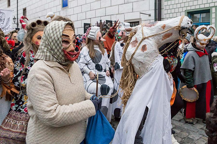 Carnival parade in Český Krumlov, 13th February 2018