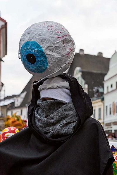 Carnival parade in Český Krumlov, 13th February 2018