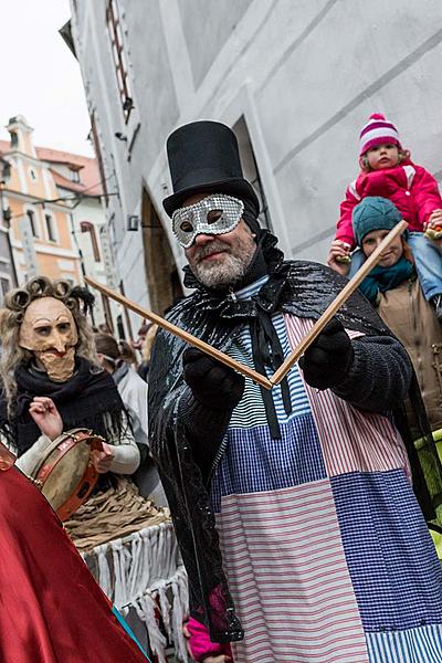 Masopustní průvod v Českém Krumlově, 13. února 2018