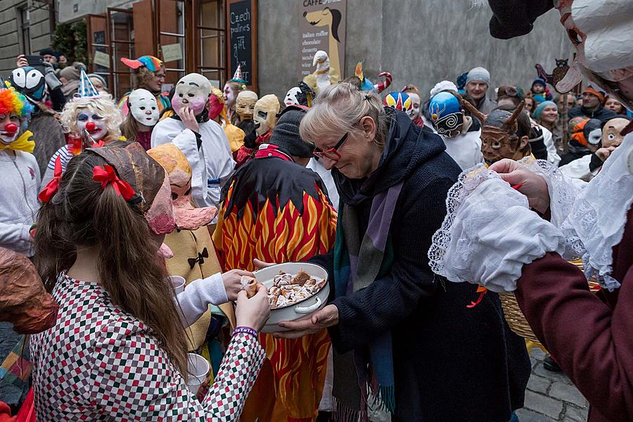 Carnival parade in Český Krumlov, 13th February 2018