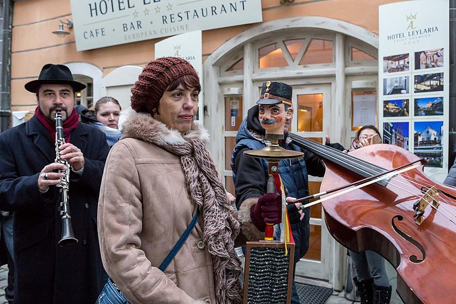 Carnival parade in Český Krumlov, 13th February 2018