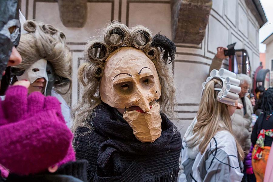 Carnival parade in Český Krumlov, 13th February 2018