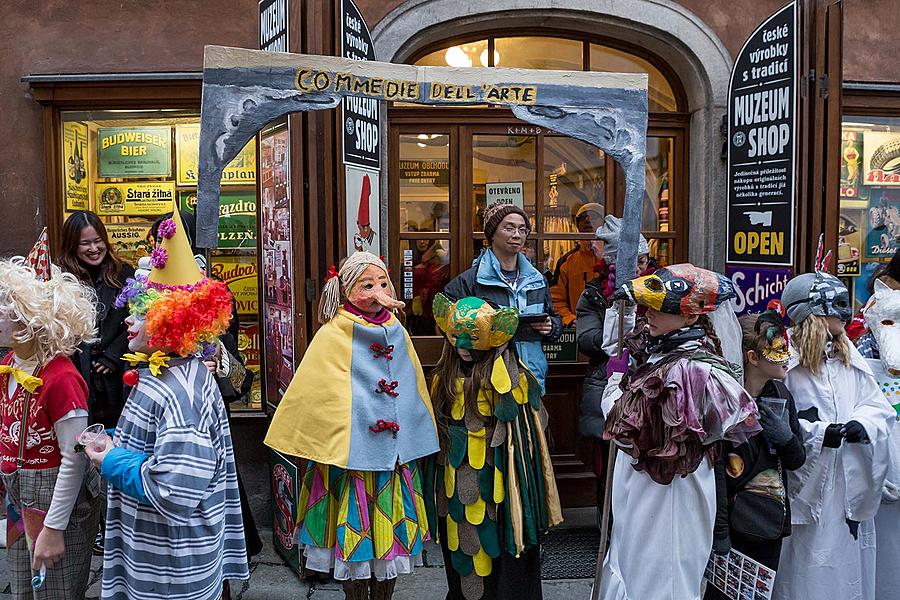 Carnival parade in Český Krumlov, 13th February 2018