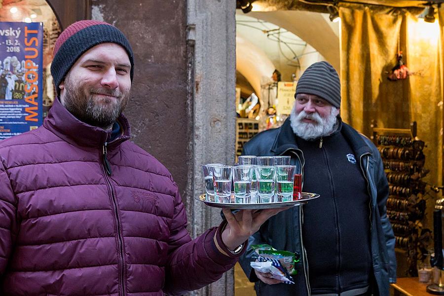 Carnival parade in Český Krumlov, 13th February 2018