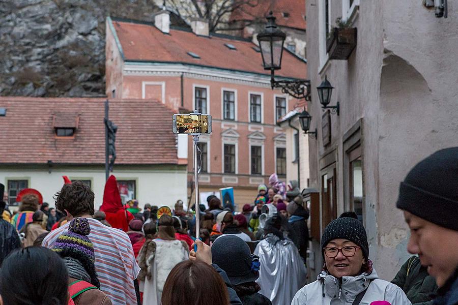 Carnival parade in Český Krumlov, 13th February 2018